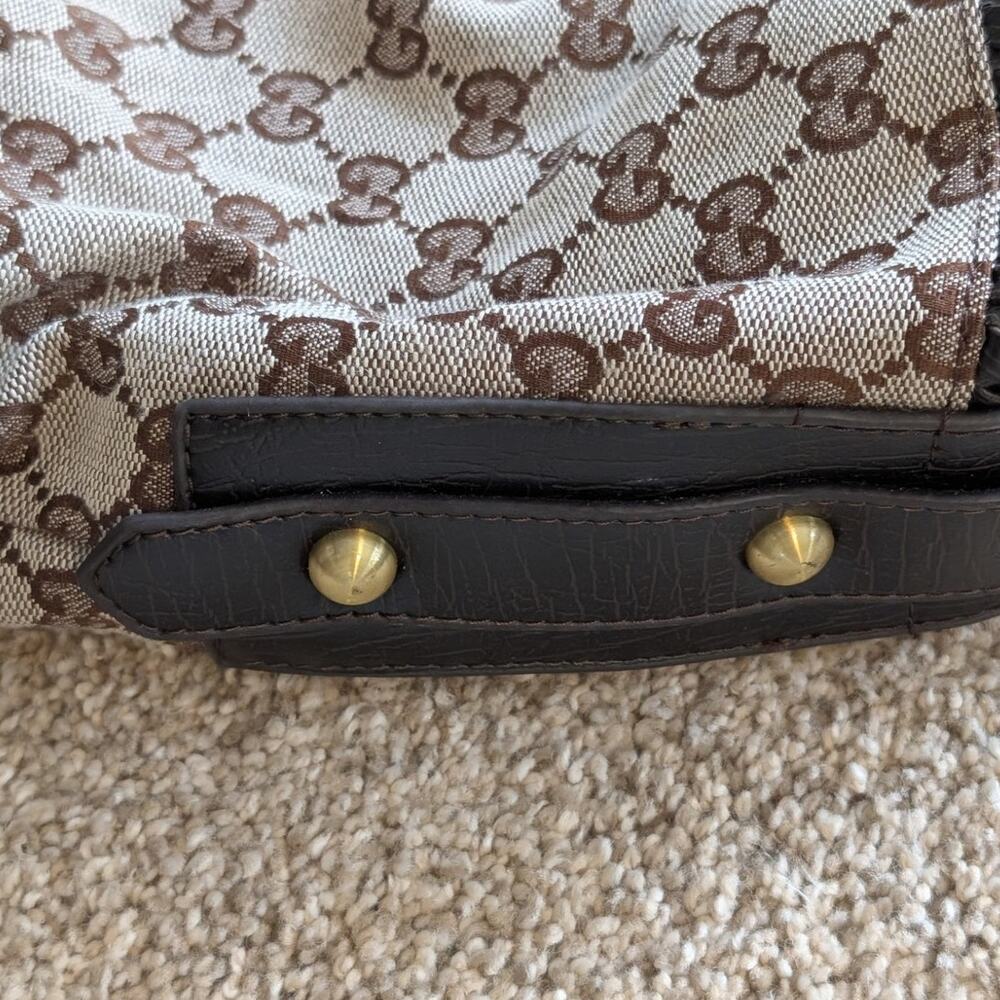 GG Large Monogram Horse bit Hobo Bag Purse *read description!* - Picture 4 of 10